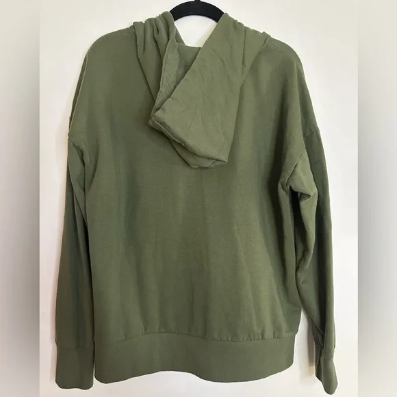 Time and Tru Olive Green Zip-Up Hoodie (L) - Picture 3 of 4